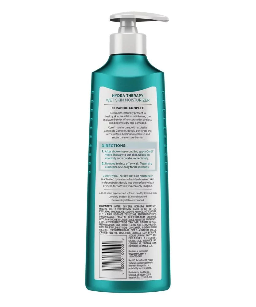 6) Skin Hydra oz (Pack of Wet Defense 12 Curel Skincare Itch Moisturizer, Therapy